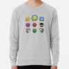 ssrcolightweight sweatshirtmensheather greyfrontsquare productx1000 bgf8f8f8 1 - Geometry Dash Merch