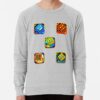 ssrcolightweight sweatshirtmensheather greyfrontsquare productx1000 bgf8f8f8 24 - Geometry Dash Merch