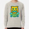 ssrcolightweight sweatshirtmensoatmeal heatherfrontsquare productx1000 bgf8f8f8 2 - Geometry Dash Merch