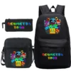 kf S2f39b1b29cbf454291ca95b0d0abd4f0s Angry Geometry Dash Backpack 3pcs Set Funny Cartoon Game School Bags Girls Boys Primary School Bookbag - Geometry Dash Merch