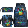 kf S4efd2bbd645949109e23624aa0745c42K Angry Geometry Dash Backpack 3pcs Set Funny Cartoon Game School Bags Girls Boys Primary School Bookbag - Geometry Dash Merch